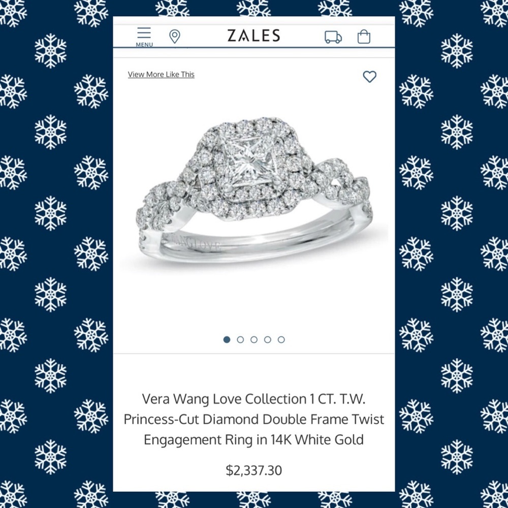 Vera Wang Love Halo Engagement Ring*** OFFERS PLZ!